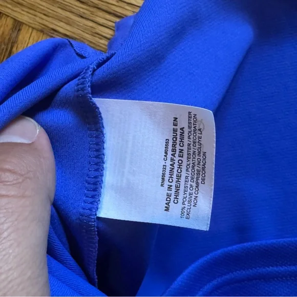 Nike Men's Vibrant Blue Polo with Neon Accents - Picture 7 of 7